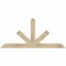 Ekena Millwork Saratoga Rough Sawn Timber Gable Bracket, Douglas Fir, 60"W x 27"H x 4"D x 4"F, 11/12 Pitch GBW060X27X0404SAR00RDF - alternate 1